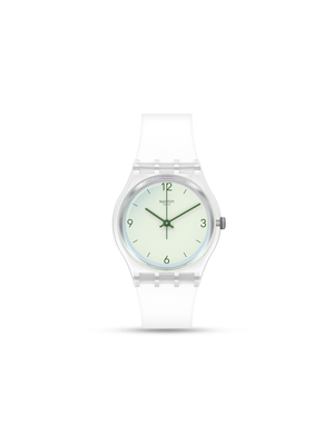 Swatch Swan Lake Semi-transparent Silicone Watch