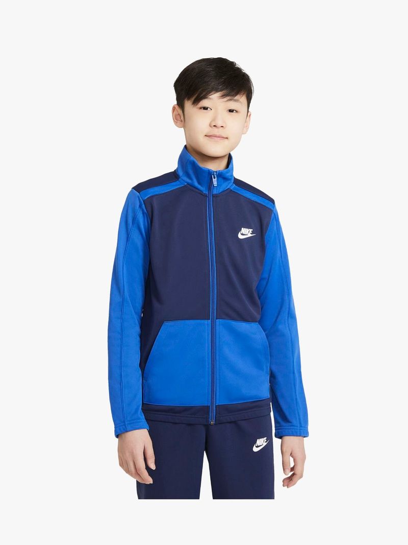Boys Nike Futura Sportswear Cuffed Navy Blue Tracksuit Bash