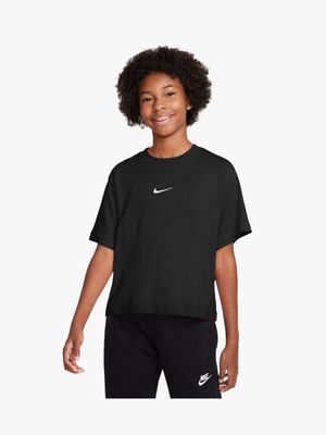 Boys Nike Sportswear Black Top