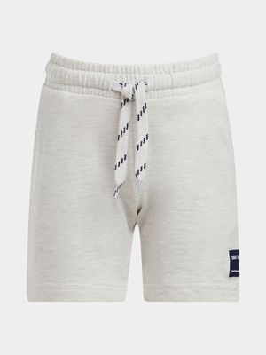 Older Boy's Ice Grey Fleece Shorts