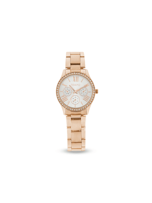 Tempo Ladies Rose toned Bracelet Watch