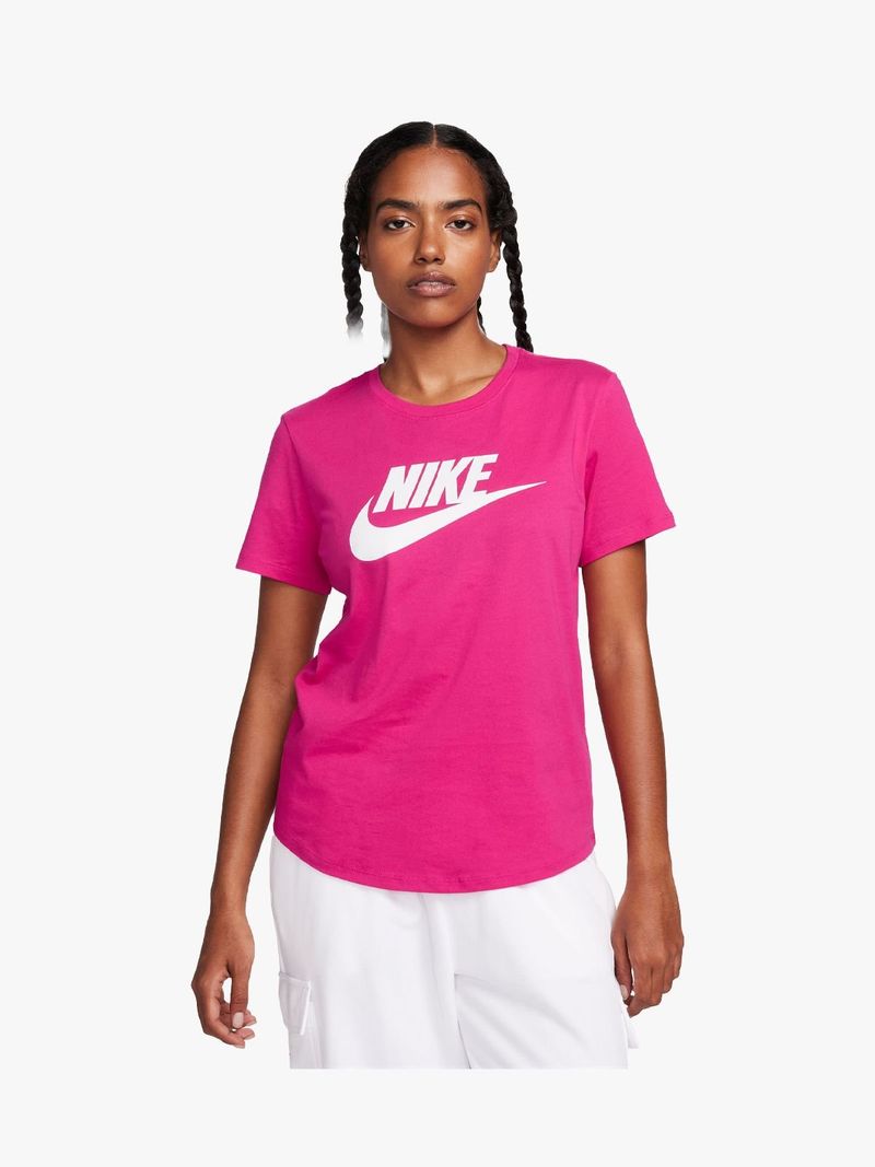 Pink nike t shirt women's on sale