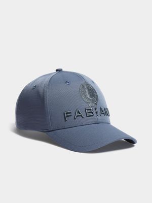 Fabiani Logo and Crest Lined Blue Peak cap