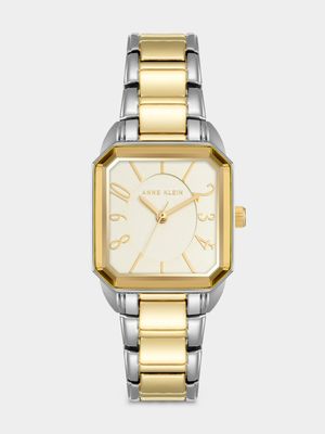 Anne Klein Two-Tone Octagonal Bracelet Watch