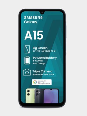 Samsung Galaxy A15 Dual Sim with 15GB Telkom Sim