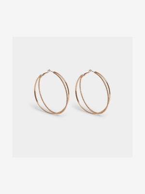 Tripple Skinny Hoop Earrings