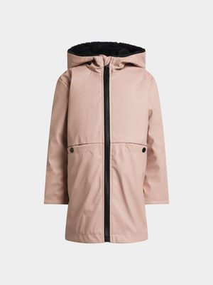 Younger Girls Fur-lined Raincoat