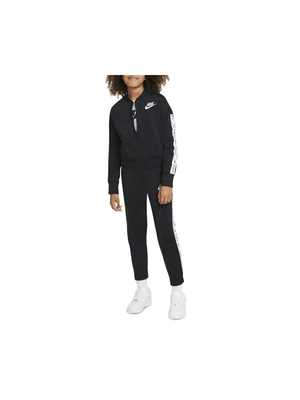 Girls Nike Sportswear Black Tricot Tracksuit