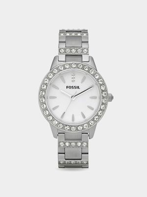Fossil Ladies Jesse Silver Tone Stainless Steel Watch