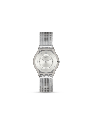 Swatch Metal Knit Stainless Steel Milanese Bracelet Watch