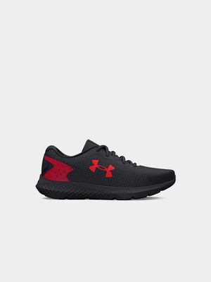 Mens Under Armour Charged Rogue 3 Black/Red Running Shoes