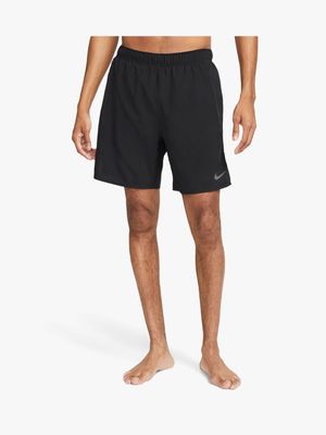 Men Nike Dri-Fit Challenger 7 Inch 2-In-1 Black Shorts