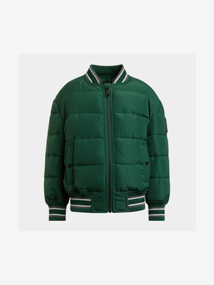 Younger Boys Quilted Bomber Jacket