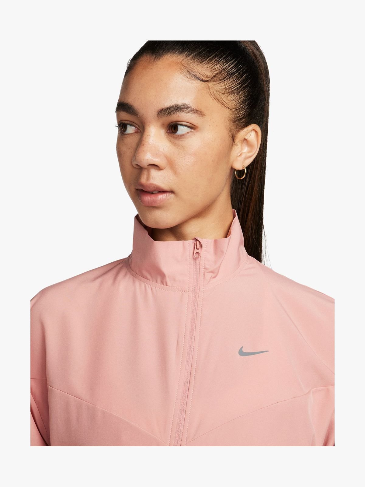 Women's Nike Dri-Fit Swoosh 1/4 Zip Pink Jacket - Bash.com