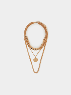 Women's Gold Chunky Layered Necklace