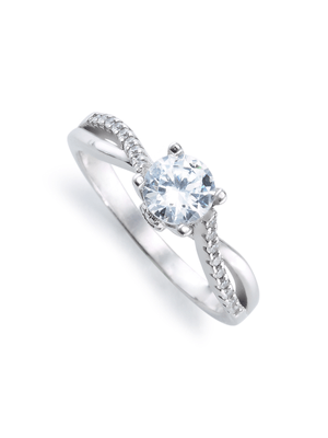 Sterling Silver & Cubic Zirconia Infinite Promise Ring