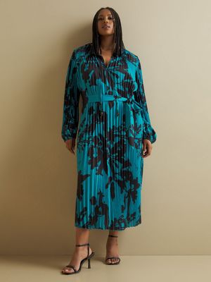 Women's Iconography Pleated Midi Dress