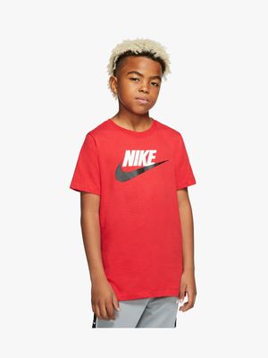 Boys Nike Futura Icon Red Tee