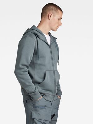 G-Star Premium Core Hooded Grey Zip Sweater