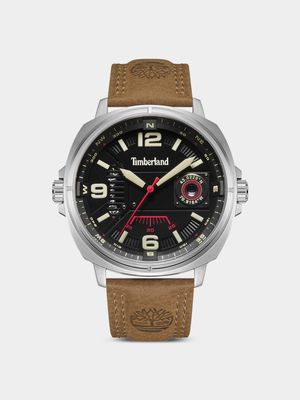 Timberland Men's Breakheart Stainless Steel Brown Leather Watch