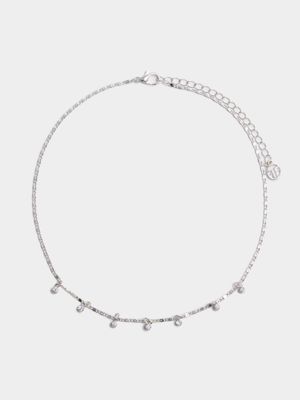Delicate Diamante Chain Necklace