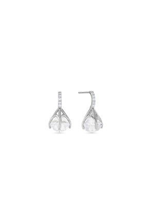 Sterling Silver Cubic Zirconia Iconic Women’s Drop Earrings