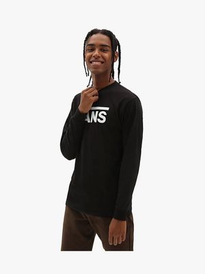 Mens Vans Classic Long Sleeve Black Tee