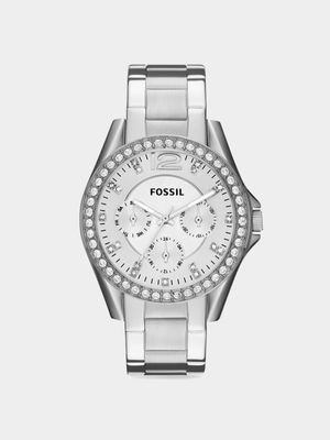 Fossil Riley Stainless Steel Multi-Dial Bracelet Watch