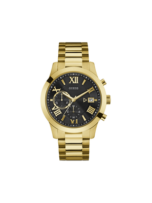 Guess Men's Atlas Gold Tone Chronograph Bracelet Watch