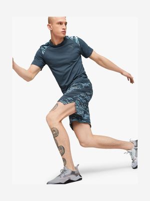 Men's Puma Train Concept Woven 7 inch Blue Shorts