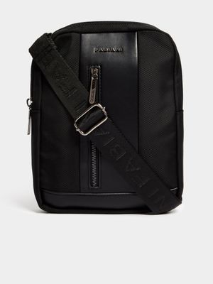 Fabiani Men's Travel Black Xbody Bag