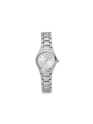 Tempo Women's Sparkle Silver Toned Watch