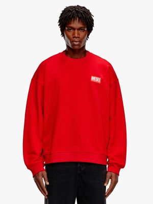 Men's Diesel Red S-Nlabel-L1 Sweatshirt