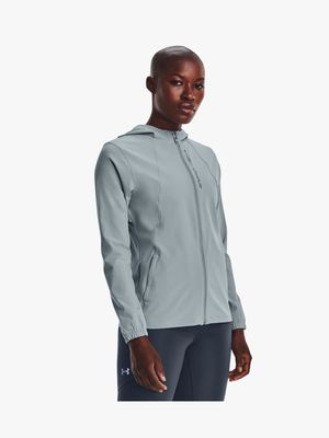 Women's Under Armour Outrun The Strom Blue Jacket
