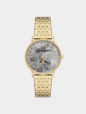 Armani Exchange Women's Gold Plated Stainless Steel Bracelet Watch