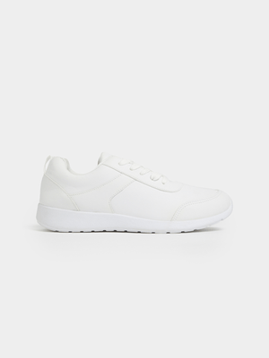 Younger Boy's White Sneakers