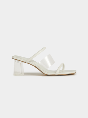 Lucite Block Heels