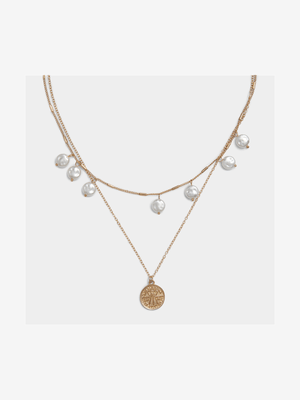 Pearl Multi-layered Necklace