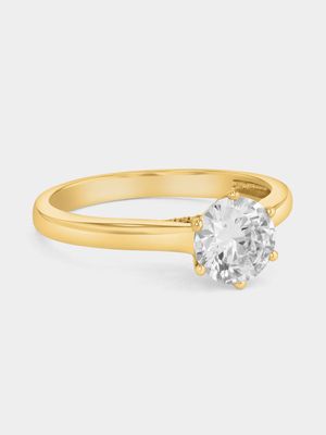 Yellow Gold 1.04ct Lab Grown Diamond Solitaire Ring