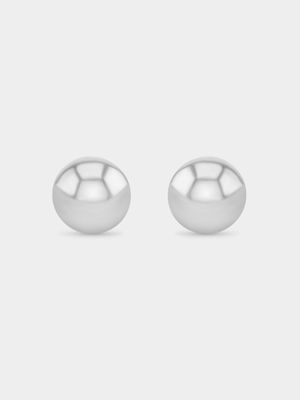 Stainless Steel Half Ball Stud Earrings
