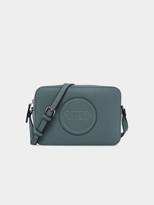 Women's Guess Green Rothenberg Mini Camera Crossbody Bag