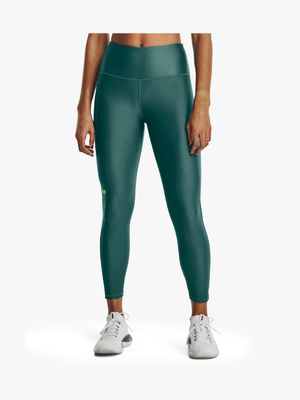 Women's Under Armour Heat Gear Green Ankle Tights