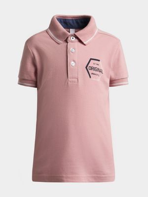 Younger Boy's Pink Tipped Golfer