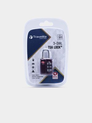 Travelite 3 Dial Purple Combination Tsa Lock