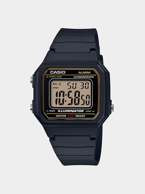 Casio Retro Black Digital Square Silicone Watch