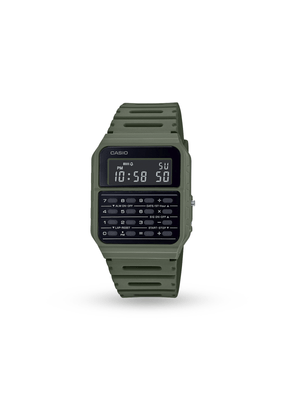 Casio Retro Digital Calculator Green Watch