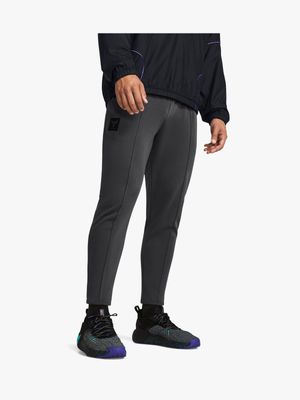 Mens Under Armour Project Rock Terry Grey Pants