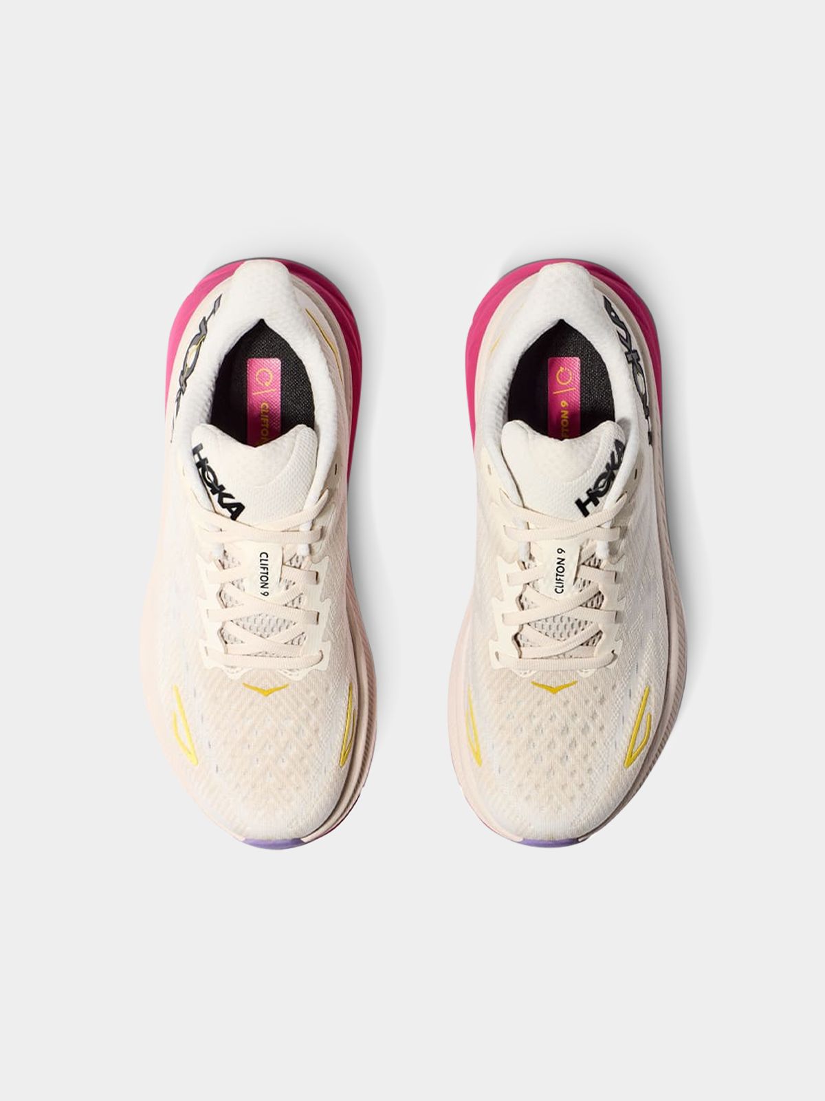 Women's Hoka Clifton 9 Eggnog Running Shoes