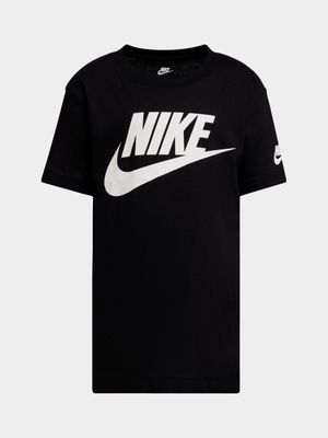 Boys Toddler Nike Futura Evergreen Black Tee