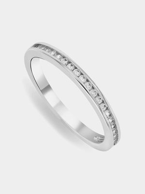 Cheté Circle Of Life Sterling Silver & Cubic Zirconia Channel Anniversary Ring